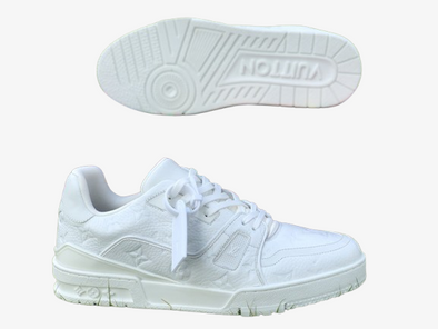 Lv Trainer Sneaker White