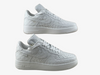 LV Air Force 1 White Embossed