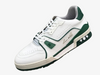 LV Trainer Sneaker Green White