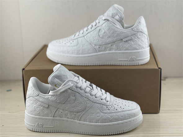 LV-Air-Force-1-White-Embossed